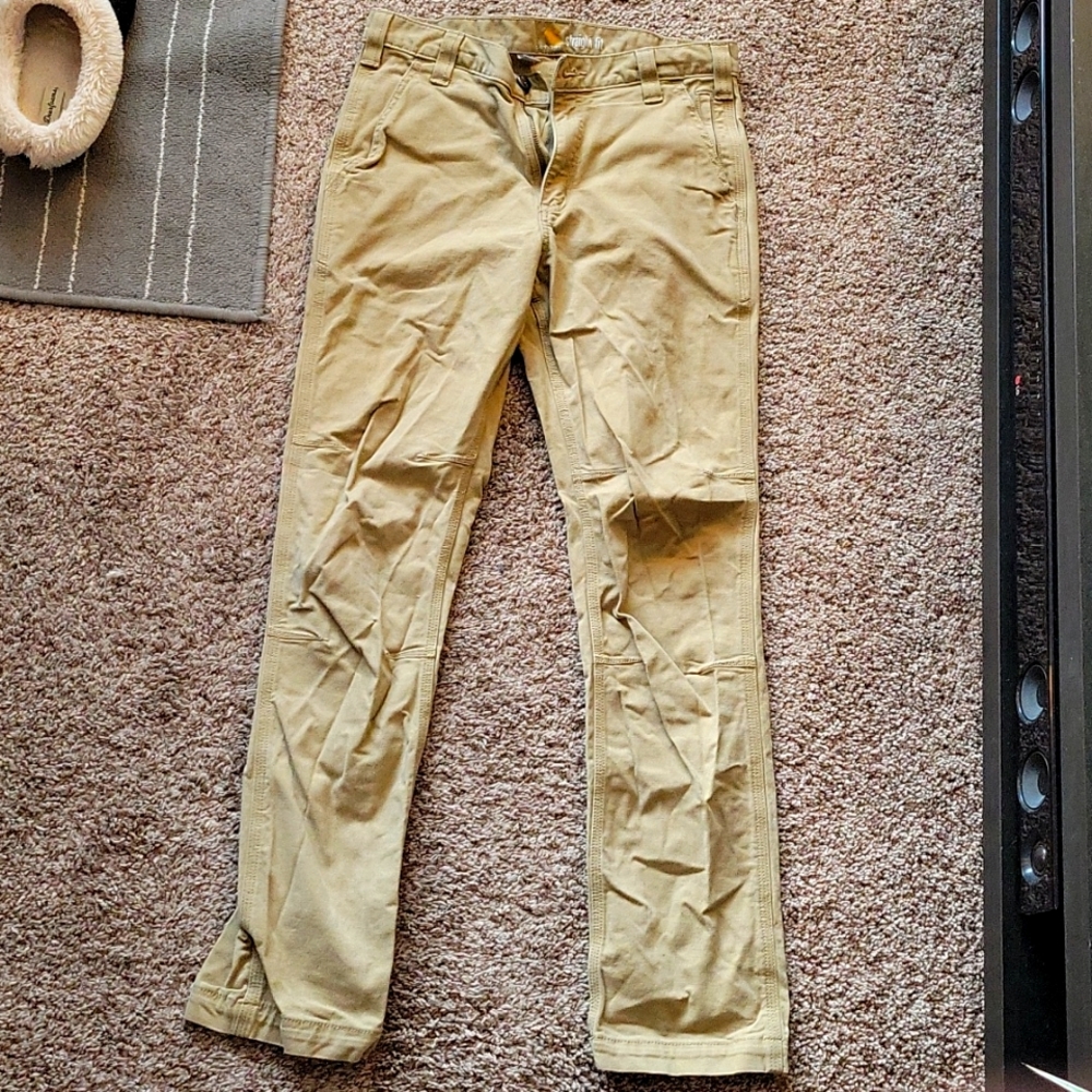 Carhartt Men's Rugged Flex Straight Fit Canvas 5-Pocket Tapered Work Pant, 31x32